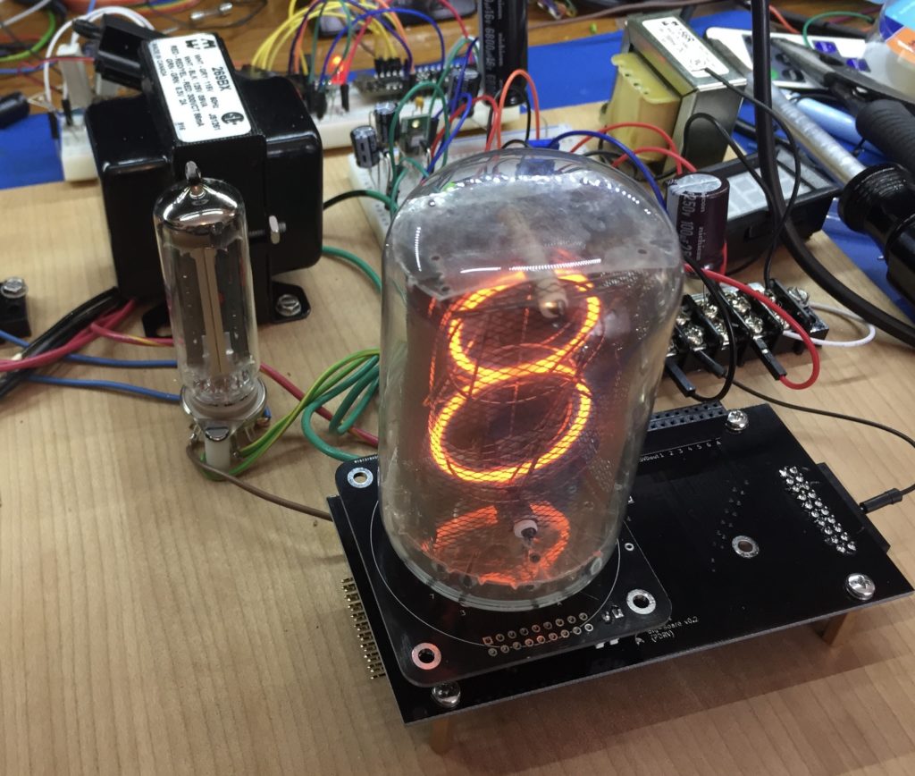 Unregulated vacuum tube nixie power supply