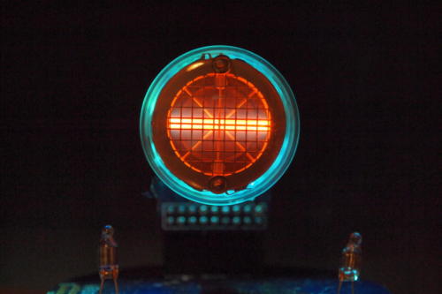 Backlit Rodan CD-14 showing minus sign